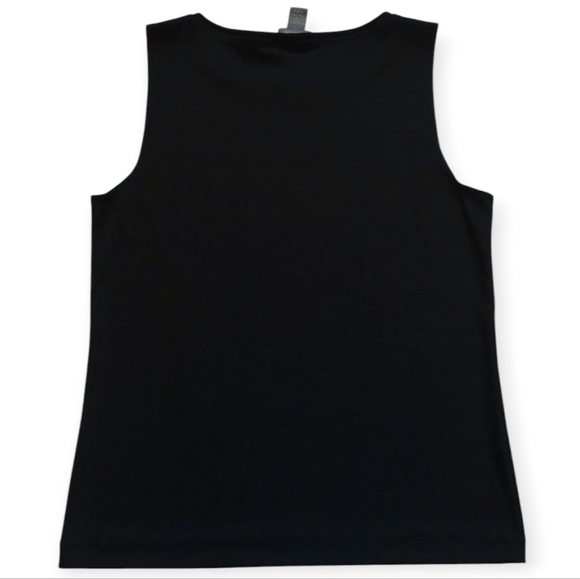 ADDITIONS BY CHICO'S WOMEN'S SLEEVELESS BLACK  TANK TOP. SIZE 2 - Picture 2 of 10